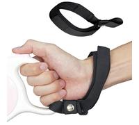 Adjustable Wrist Strap for Retractable Dog Lead, Hands-Free Anti-Drop Dog Lead Strap, Secure Short Leash Loop for Small Medium Large Dogs, Lightweight (Black, 50cm)