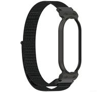 Adjustable Wristband for PLAUD NOTE Pin AI Voice Recorder, Woven Fabric Strap with Metal Frame, Wearable Extension Accessory, 5.5-8.7 Inch(black)