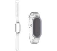 Adjustable Wristband for Plaud NotePin Voice Recorder TPU Integrated Housing Case Comfort Lightweight Wearable Replacement Strap Bracelet (Transparent)