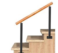 Adjustable Wrought Iron il for 2-3 StepsIndoor/Outdoor Stair Railing Side Mount Front Porch il for Wooden Steps 85cm Height Stylish & Safe Entry Solution