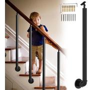 Adjustable Wrought Iron Stair Railing Decorative Metal Balusters & Columns Side Mount ils Safety Support Posts for Villa Garden Attic Transition il
