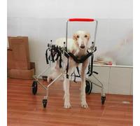Adjustable XXL Dog Wheelchair - Lightweight Pet Cart for Disabled Dogs - Front & Rear Support Ideal Mobility Aid Pet Stroller & Bike Trailer for Injured Pets.
