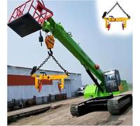 Adjustable Yellow Lifting Clamps with Chain - Heavy-Duty Plate Vertical Clamp for Stone Lifting (11.8-20.1 in) - Convenient and Practical Tool for Contractors