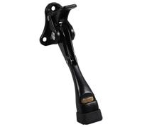 Adjustable Zinc Alloy Door Stopper with Invisible Anti Collision Hold | Black Finish, Stable Door Holding, Foot Operated Position Control, Suitable for Office and Home Use