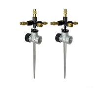 Adjustable Zinc Alloy Sprinkler Heads 26.1cm 5 Patterns Ground-Mounted | Efficient atomization for uniform hydration Gentle spray for delicate plants Fits standard irrigation pipes
