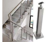 AdjustableRailing Kit for Stairs33.5 Stainless Steel Support Central PostModern Safe BER for Home & Office Easy Installat