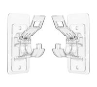 Adjustables No Drill Curtain Rod Brackets Holders Easy Installs, Window Frame for Various Curtains Easy Installs Curtain