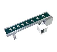 AdjustabMini Electric Conveyor Belt 10x80cm HighSpeed PVC Flat Detop Conveyor for Home Packaging Small Assembly Line & DIY Projects 15x150cm Green Opt Available