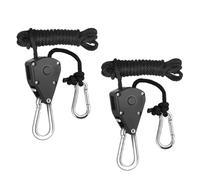 Adjusted Rope Hangings Tent Grow Plant Pulleys Clip Ratchet Hanger Metal Pulleys Hook Camping Stop Buckle Tent Tensioner