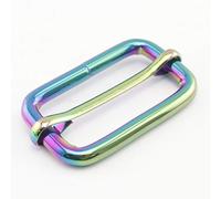 Adjuster 3.8cm 1 1/2 inch Iron Heavy Duty Strap Adjuster Sliders Buckle 10 Pieces per lot Rainbow U222