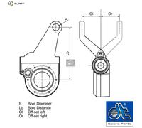 ADJUSTER BRAKING SYSTEM 4.66480 FOR MERCEDES-BENZ OM 926.939 7.2L 6cyl CONECTO