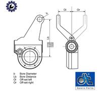 ADJUSTER BRAKING SYSTEM 6.60120 FOR RENAULT TRUCKS PREMIUM MAGNUM MANAGER 7.2L