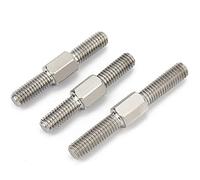Adjuster Screw Parts M4 304 Stainless Steel Left hand and Right - hand Double End Thread Tight Adjustable Push Rod Stud Screws Bolts