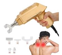Adjusting Vertebrae and Joint Relief Massage Electric Chiropractic Adjustment Tool with 6 Massage Heads, 1500N Spine Chiropractor Adjuster Massager