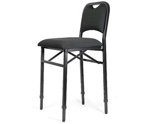 Adjustrite Folding chair height adjustable, padded and ergonomic - VIVO, Black (XL)