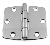 ADL 2X Pair of Mirror Polished Butterfly Hinges A4 Marine Grade Stainless Steel for Door Hatch Hinge