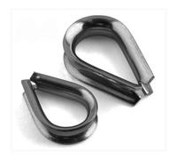 ADL A4 Wire Rope Thimble Clamp Loop Eyelets 316 A4 Stainless Steel 2mm - 40mm (4, M12)