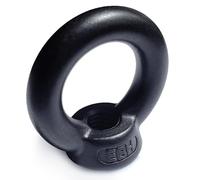 ADL Lifting Eye Nut, Matte Black, 316 A4 Grade Stainless Steel, Threaded Female Ring (8, M6)