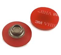 ADL Pack of 2 - SNAD YKK Self Adhesive Fasteners for Awning Canopy Mount Fixing (25mm Clear Flexi Stud)