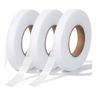 ADLABLD 3Rolls White Iron on Hemming Tape, 1.5cm x 70 Yards, No Sew Stitch Witchery Hemming Tape, Adhesive Fabric Hem Tapes for Clothes, Curtains, DIY Projects (White)