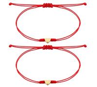 ADLABLD Red String Bracelet for Women, Matching Bracelets for Couples Mommy and Me, Father and Daughter Heart Jewelry for Protection as Christmas Gifts, Couple Best Friend Jewelry Bracelet