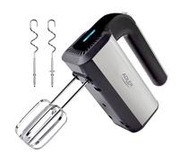 ADLER EUROPE AD4225 Hand Mixer 800W - 5 Speed, Turbo Function, Stainless Steel Whisk & Dough Hook, Hand Beater, LED Display, Mixing, Dough Kneading and Whisking