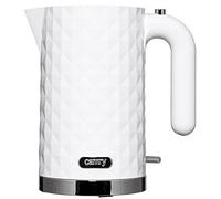 Adler Kettle Made of Plastic with Capacity of 1.7 liters and 2200 W Power CR 1296w, White