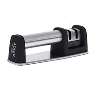 ADLER Knife Sharpener, 2 Phase System, Fine and Coarse Sharpening, Black