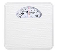 Mechanical analog bathroom scale Adler AD 8179 white with classic steel design