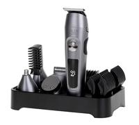 Adler Multifunction Hair Clipper AD 2944, 6 in 1 Personal Grooming Kit, Digital LED Display, Charging Base, Stainless Steel Blades, Silver Color