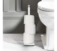 Adler White Metal Toilet Roll Holder