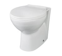 Adley Contemporary Toilet Pan & Soft Close Seat - White - Balterley