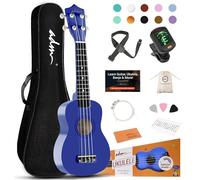 ADM Hawaiian Ukulele for Beginners Wooden Ukulele Kit Ukulele Kit for Kids Adults Students Beginners Ukalelee Professional Kit with Lesson Bag Strap Tuner