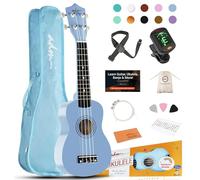 ADM - Ukulele for Beginners Hawaiian Wood Ukulele Kit for Kids Adults Students Beginners Professional Ukalelee Pack with Free Lesson Bag Strap Tuner