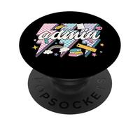 Admin Squad Lightning Bolts School Assistant Principal gifts PopSockets Adhesive PopGrip