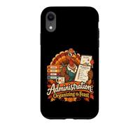 Administration Organizing the Feast Thanksgiving Office Desi Case for iPhone XR