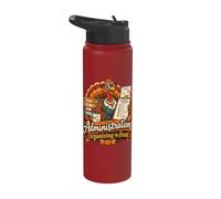 Administration Organizing the Feast Thanksgiving Office Desi Stainless Steel Insulated Water Bottle