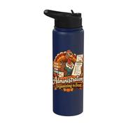 Administration Organizing the Feast Thanksgiving Office Desi Stainless Steel Insulated Water Bottle