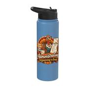 Administration Organizing the Feast Thanksgiving Office Desi Stainless Steel Insulated Water Bottle