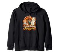 Administration Organizing the Feast Thanksgiving Office Desi Zip Hoodie