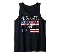 Admirably American and Malaysian Mixed Nationalities Tank Top