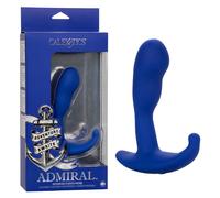 Admiral Advanced Curved Anal Probe Blue Butt Plug 10 Speed USB Prostate Vibrator