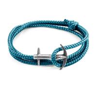 Admiral Anchor Silver and Rope Bracelet ANCHOR & CREW Blue One Size