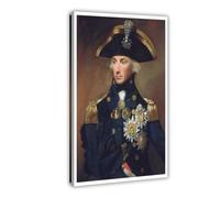 Admiral Horatio Nelson - 1700s Nautical Portrait Paintin Canvas Poster Wall Art Bedroom Office Kitchen Decor Gifts 12x18inch(30x45cm)