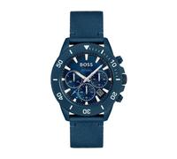 Admiral Solar Quartz Chronograph Watch- male- Hugo- Watches- Blue- ONE SIZE- Accessories ONE SIZE