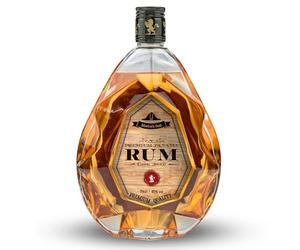 Admiral's Diamond Dark Rum | 40% ABV | 70 ask Aged 5 Year Old Caribbean Rum, Premium Rum with Honey & Vanilla Notes | Enjoy Neat or in Drinks | Great For Rum Lovers