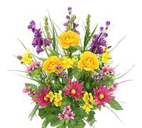 Admired By Nature Artificial Bush, Polyester Plastic, Summer Mix, L