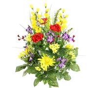 Admired By Nature Artificial Dahlia, Morning Glory and Ranunculus and Blossom Fillers Mixed Bush-30 Stems for Home, Wedding, Restaurant and Office Decoration Arrangement, YW-RD-PUR