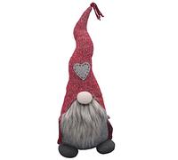 Admired By Nature, Nordic Nisse Gnome, ABN5D002R-RD 17 inches, Christmas Plush, Plush Tomte Gnome Swedish, Scandinavian Style Décor, Red Hat Doll Décor, Red