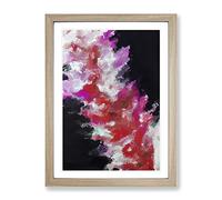 Admiring The Beauty Abstract Framed Wall Art Print A2 Oak